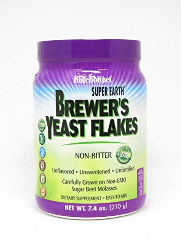 Bluebonnet Super Earth Brewer's Yeast Flakes-7.4 Oz