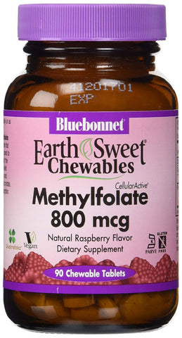 Bluebonnet Methylfolate 800 Mcg-90 Chewable Tablets
