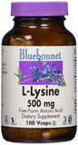 Bluebonnet L-Lysine 500 Mg-100 Vegetable Capsules