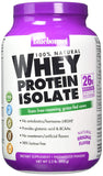 Bluebonnet Whey Protein Isolate Natural Original Flavor-2.2 Lb