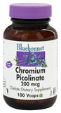 Bluebonnet Chromium Picolinate 200 Mcg-100 Vegetable Capsules