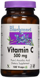 Bluebonnet Vitamin C Pure L-Ascorbic Acid-180 Vegetable Capsules