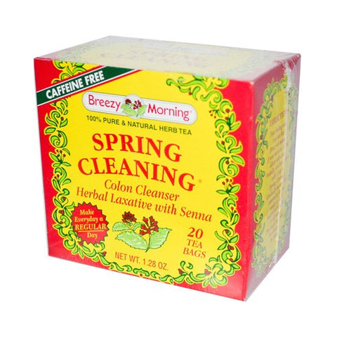 Breezy Morning Spring Cleaning Colon Cleanser 20 Tea Bags-1.28 Oz