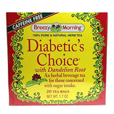 Breezy Morning Diabetic's Choice With Dandelion Root 20 Tea Bags-1.7 Oz