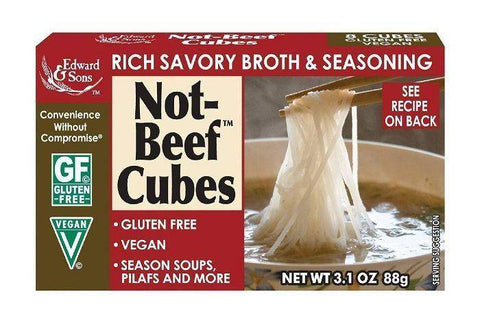 Edward & Sons Not-beef Cubes - 8 Count