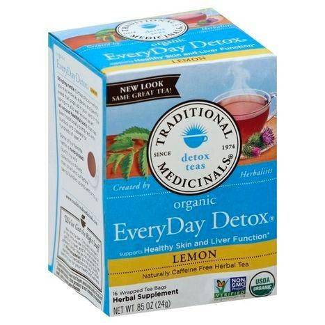 Traditional Medicinals Herbal Tea, Organic, EveryDay Detox, Lemon, Tea Bags - 16 Each