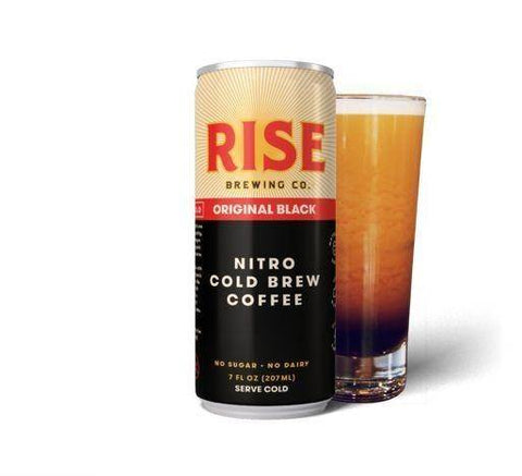 Rise Coffee, Original Black, Nitro, Cold Brew - 7 Ounces