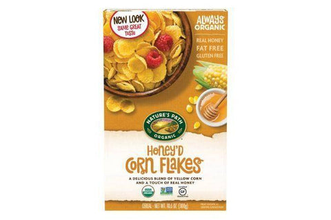 Natures Path Organic Cereal, Honey'd Corn Flakes - 10.6 Ounces