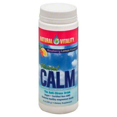 Natural Vitality Natural Calm Anti-Stress Drink, Raspberry-Lemon Flavor - 8 Ounces