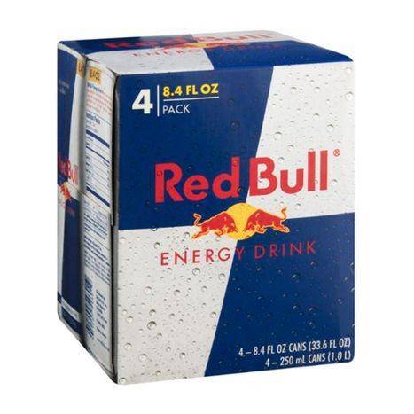 Red Bull Energy Drink, 4 Pack - 4 Each