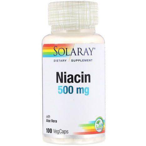 Solaray Niacin 500 mg - 100 Vegcaps