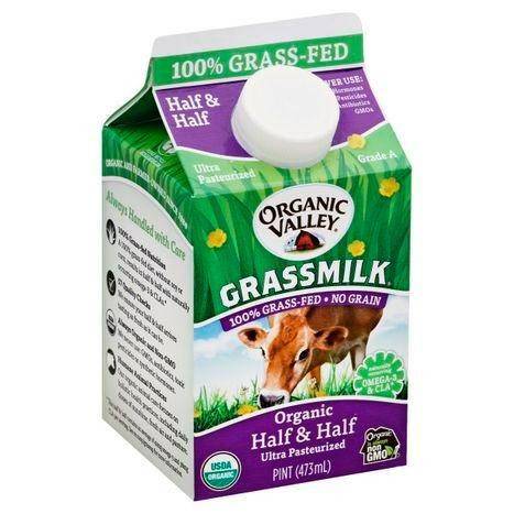 Organic Valley Grassmilk Half & Half, Organic - 1 Pint