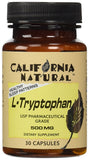 California Naturals Healthy Sleep Patterns L-Tryptophan 500 Mg-30 Capsules