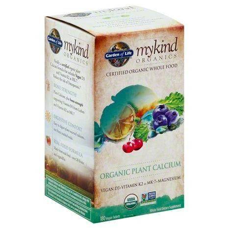 Garden of Life MyKind Organics Calcium, Plant, Organic, Vegan Tablets - 180 Count