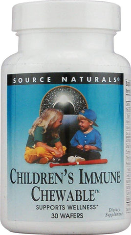 Source Naturals Wellness Children's Immune Formula Chewable-30 Wafers