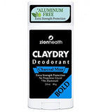 Zion Health Claydry Deodorant Charcoal Mint Bold 2.8Oz