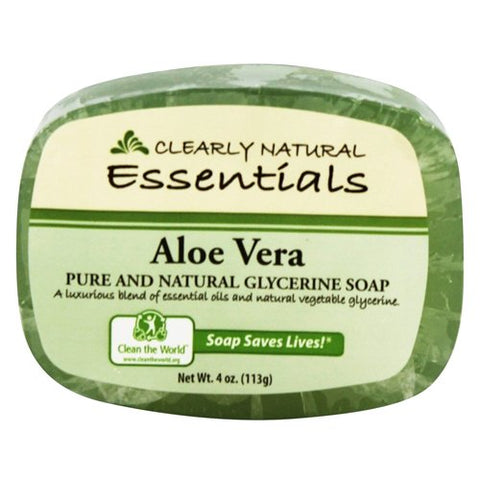 Clearly Natural Essentials Aloe Vera Glycerine Soap-4 Oz