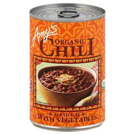 Amys Organic Chili, Organic, Medium with Vegetables - 14.7 Ounces