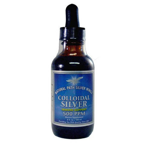 Natural Path Silver Wings Colloidal Silver Immune Support 500 PPM-2 Oz