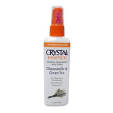 Crystal Essence Mineral Deodorant Body Spray Chamomile & Green Tea-4 Oz