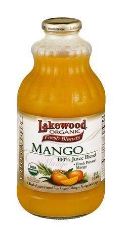 Lakewood Organic Fresh Blends 100% Juice Blend, Mango - 32 Ounces