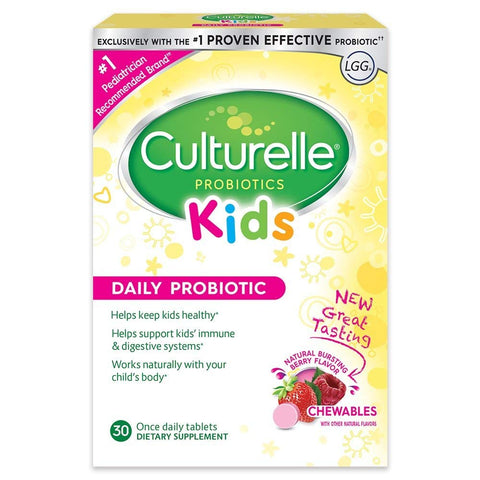 Culturelle Kids Probiotic Chewables Berry Flavor-30 Tablets