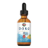 Kal Vitamin D3 K2 Dropins, Citrus - 2 Fluid Ounces