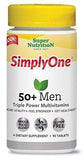 Super Nutrition 50 Plus Men Triple Power Multivitamins - 90 Count