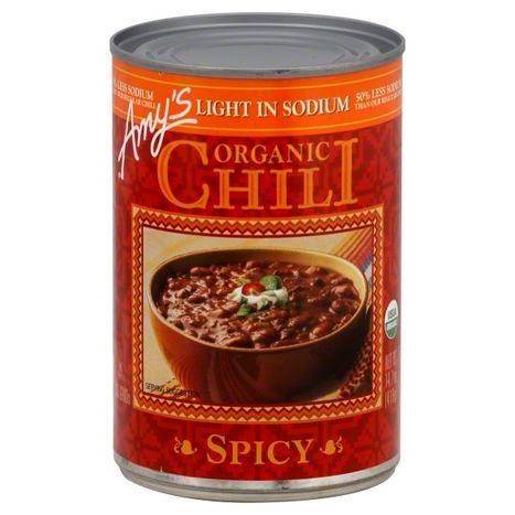 Amys Light in Sodium Chili, Organic, Spicy - 14.7 Ounces