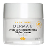 Derma E Creme Evenly Radiant Brightening Night Creme With Vitamin C-2 Oz