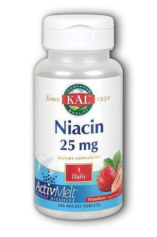 Kal Niacin ActivMelt, Strawberry - 200 Micro Tablets