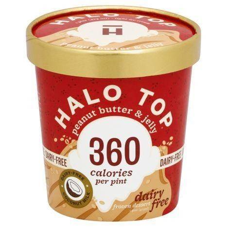 Halo Top Frozen Dessert, Dairy Free, Peanut Butter & Jelly - 1 Pint