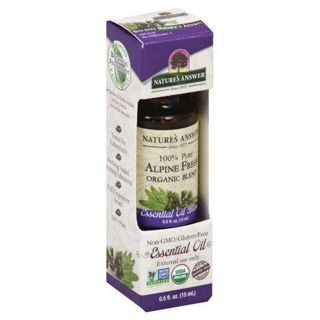 Natures Answer Essential Oil, Organic, Alpine Fresh - 0.5 Ounces