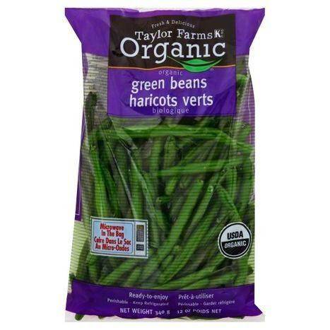 Taylor Farms Organic Green Beans, Organic - 12 Ounces