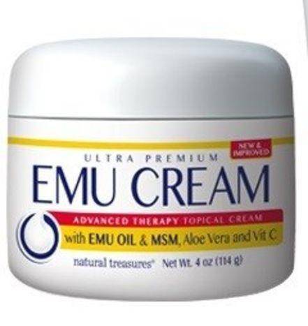 Natural Treasures Emu Oil Topical Cream - 4 Ounces