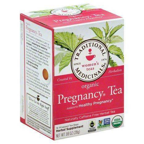 Traditional Medicinals Herbal Tea, Organic, Pregnancy, Caffeine Free, Wrapped Tea Bags - 16 Each