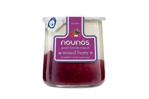 Nounos Mixed Berry Greek Low Fat Yogurt - 5.3 Ounces