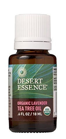 Desert Essence Organic Lavender & Tea Tree Oil-0.6 Oz