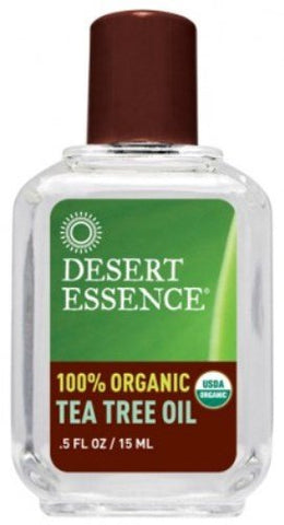 Desert Essence 100% Organic Tea Tree Oil-0.5 Oz