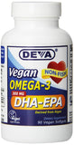 Deva Vegan Omega-3 DHA-EPA From Algae 300 Mg-90 Vegan Softgels