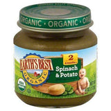 Earths Best Organic Spinach & Potato, 2 (6 Months+) - 4 Ounces