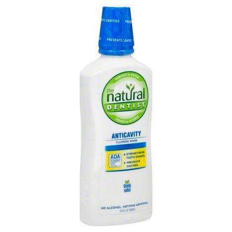 The Natural Dentist Healthy Teeth Fluoride Rinse, Fresh Mint - 16.9 Ounces