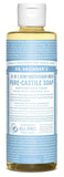 Dr.Bronner's Pure Castile Soap 18 In 1 Hemp Unscented-8 Oz