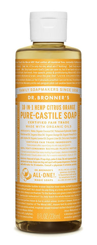 Dr.Bronner's Pure Castile Soap 18 In 1 Hemp Citrus-8 Oz