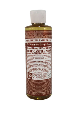 Dr.Bronner's Pure Castile Soap 18 In 1 Hemp Eucalyptus-8 Oz