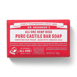 Dr.Bronner's Pure Castile Bar Soap All-One Hemp Rose-5 Oz