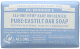 Dr.Bronner's Pure Castile Bar Soap All-One Hemp Unscented-5 Oz