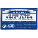 Dr.Bronner's Pure Castile Bar Soap All-One Hemp Peppermint-5 Oz