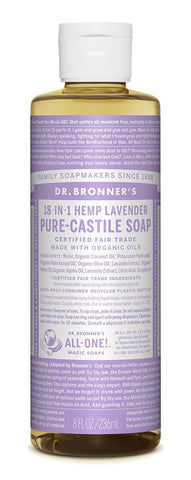 Dr.Bronner's Pure Castile Soap 18 In 1 Hemp Lavender-8 Oz