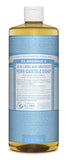 Dr.Bronner's Pure Castile Soap 18 In 1 Hemp Baby Unscented-32 Oz